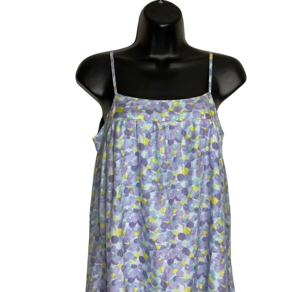 GAP Kids Dress Girls XXL (14-16) Silk Cotton Tiered Ruffle Sleeveless Lined NWT